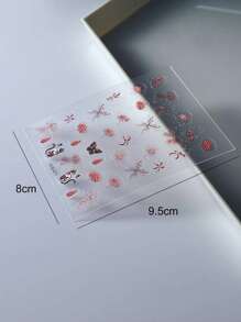 1sheet Butterfly Pattern Nail Art Sticker - Multicolor - View 3
