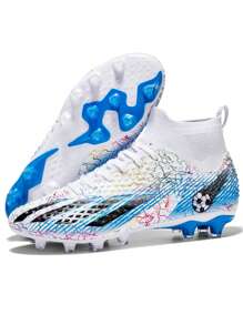 Men Football Cleats Women Firm Ground Soccer Boots Football Shoes - Multicolor - View 3