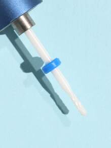 Móng Tay Chuyên Nghiệp Mũi, 1 Sứ Móng Tay Nghệ Thuật Đầu Tẩy Tế Bào Chết, Mài, Đánh Bóng, Keo Dán Móng Tay - Màu xanh lam - Xem 6