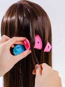 Mushroom Bell Hair Roller Kit, 20pcs Plastic Easy Use Practical Hair Styling Tool - Multicolor - View 5