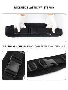 Riñonera para correr de color combinado poliéster - Azul - Ver 7