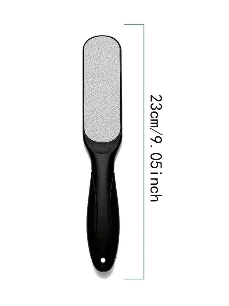 Multi-Function Foot Dead Skin File, 1pc Stainless Steel Portable Foot Care Tool - Black and White - View 3