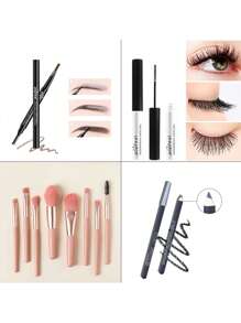 多合一眼妝套裝長效眼妝產品帶刷子套裝適合初學者 - WILD HEART - 查看 3