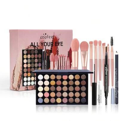 多合一眼妝套裝長效眼妝產品帶刷子套裝適合初學者