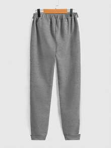 RueChic Boys Contrast Side Seam Sweatpants - Xám - Xem 2
