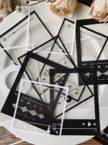 15pcs Frame Design Assorted Sticker, Simple Multi-Purpose Decorative Sticker For DIY Craft, Decoration, Hand Account Back To School - Multicolor - View 2