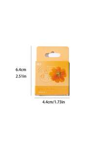 MOCARD 1 Box 45pcs Flower Pattern PET Stickers For Decorating Scrapbook, Diary, Phone, Notebook, Computer, Cute Aesthetic Stationery Items - Green - View 5