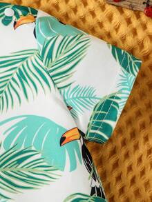 Baby Boy Tropical Print Tee & Shorts - Multicolor - View 4