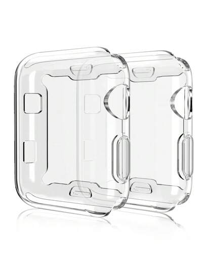 2 件装 TPU 屏幕保护膜，兼容 Series 9/8/7/SE/6/5/4/3/2，45/44/42/41/40/38mm 尺寸，适用于 Series 9/8/7/SE/6/5/4，智能手表配件