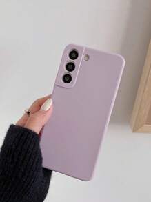 1 PC Silicone Dây Đeo Cổ Vỏ Điện Thoại Tương Thích Với iPhone15promax Xiaomi Huawei Samsung Vỏ Bảo Vệ - Màu tím - Xem 3