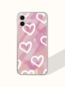 愛心圖案手機殼附帶繩子 - 彩色 - 查看 3