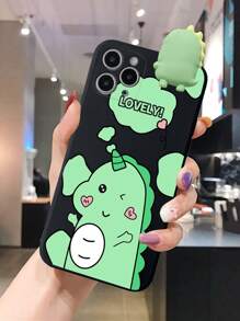 恐龙颈带支架保护手机壳，兼容 13、小米、华为和三星S23，国际版，非国内版 - 彩色 - 查看 5