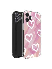 愛心圖案手機殼附帶繩子 - 彩色 - 查看 4