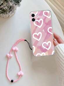 愛心圖案手機殼附帶繩子 - 彩色 - 查看 5