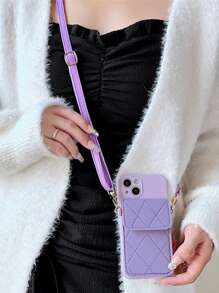 Coque De Téléphone Portable Bandoulière Sangle Avec Porte-Cartes Et Pièce De Monnaie À Poche , Xiaomi , HUAWEI Et Samsung Téléphones Compatible Avec iPhone