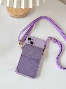 Coque De Téléphone Portable Bandoulière Sangle Avec Porte-Cartes Et Pièce De Monnaie À Poche , Xiaomi , HUAWEI Et Samsung Téléphones Compatible Avec iPhone