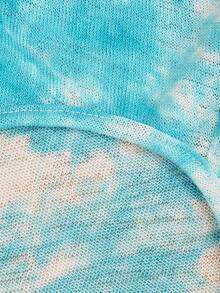 1pc Tie Dye Print Pet Tank For Dog And Cat For Summer - Blue - View 8