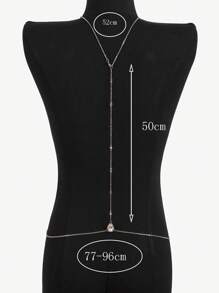 Rhinestone Decor Body Chain