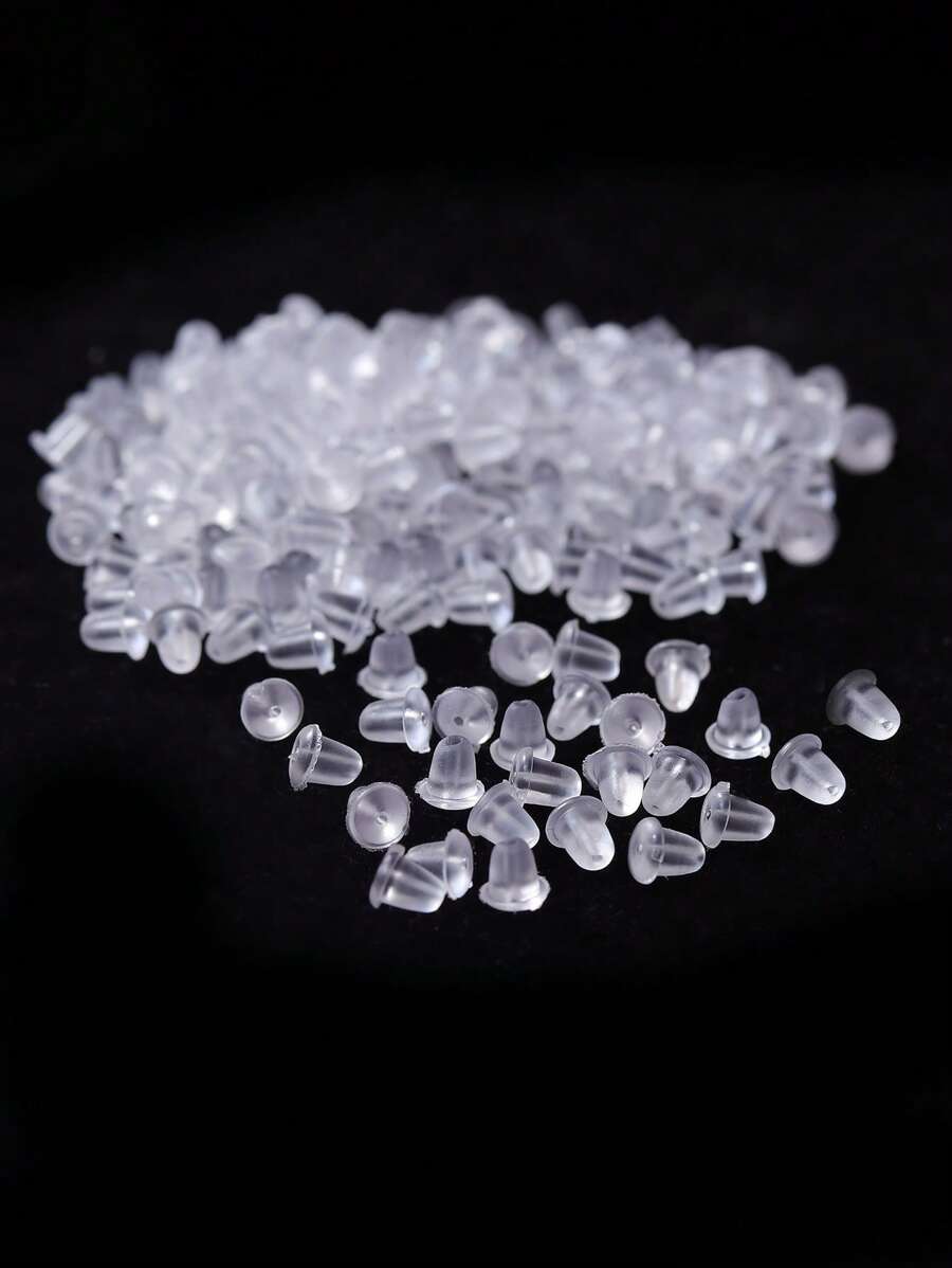 100對簡約透明耳塞,女士使用 - 無色 - 查看 1