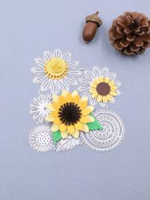 1入組向日葵設計切割模具 - 銀色 - 查看 6