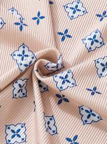 Toddler Boys Allover Print Snug Fit PJ Set - Apricot - View 6