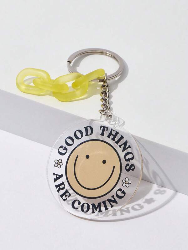 SHEIN X Happy Doodle Co 1pc Women Expression & Letter Graphic Cute