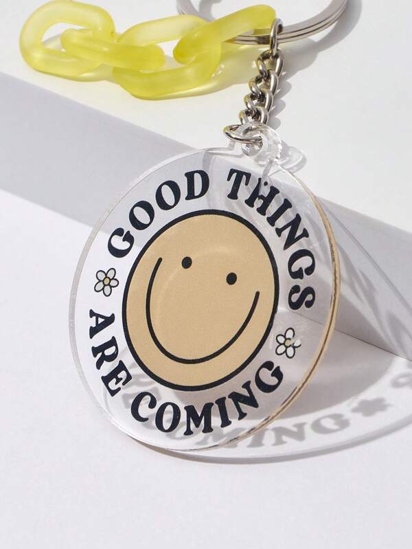 SHEIN X Happy Doodle Co 1pc Women Expression & Letter Graphic Cute