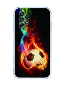 Ốp điện thoại chống rơi họa tiết bóng đá TPU trong suốt - Nhiều màu - Xem 4