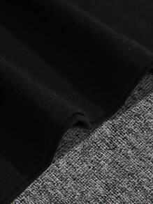 Hombres Camiseta con estampado de luna y estrella - Negro - Ver 3