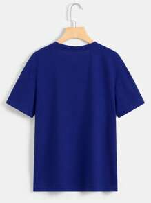 INAWLY Letter Graphic Tee Graphic Tees Women Tops