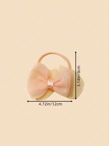 3pcs Baby Solid Color Bow Decor Hair Band - Multicolor - View 8