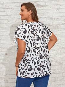 EMERY ROSE Áo sơ mi Plus Size In hoa Báo Giải trí - Nhiều màu - Xem 2