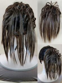 短直筒合成纖維接髮 - 棕色 - 查看 1