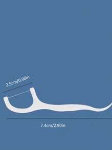 50pcs Portable Mini Dental Floss - White - View 8