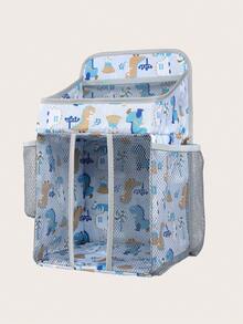 Túi đựng đầu giường họa tiết khủng long hoạt hình cho bé - Nhiều màu - Xem 4