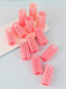 Plastic Hair Roller Curler For Hair Styling - Pink - View 2