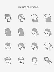 Sun Protective Anti UV 3pcs Outdoor Sun Protection Sports Neck Gaiter - Black - View 3