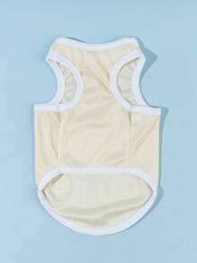 PETSIN 1入組卡通小熊印花寵物背心適用於狗狗和貓適合夏天