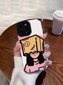 Figure Graphic Phone Case - Grey - View 2