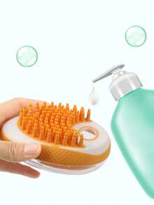 1pc Random Color Pet Bath Brush For Dog And Cat For Massage - Multicolor - View 4