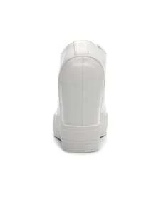 Women Minimalist Lace-up Front Wedge Sneakers, Sporty Outdoor Sneakers