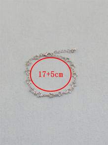 1入組時尚鏤空星形裝飾手鏈適合女士日常裝飾