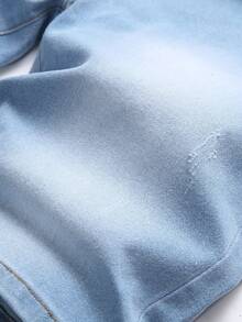 Manfinity Homme Men Slant Pocket Denim Shorts - Light Wash - View 5