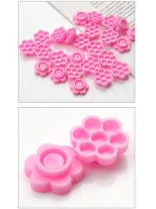 100 cái Giá đỡ keo mở rộng lông mi - Hồng - Xem 2