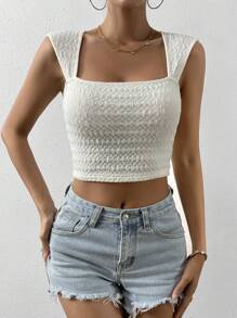 SHEIN Essnce Top tank crop unicolor