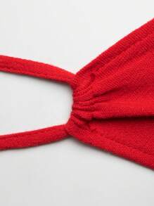 SHEIN VCAY 鏤空十字交叉後背繫帶吊帶洋裝