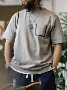 Men Pocket Patched Tee