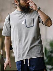 Men Pocket Patched Tee