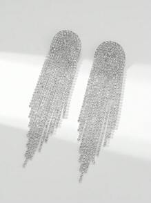 華麗性感的酒吧水晶掛耳耳環,女士配戴,1對