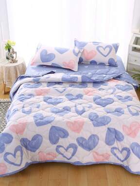 1pc Printed Single Summer Quilt/Blanket, Modern Minimalist Design, Suitable For Bedroom, Living Room, All Seasons